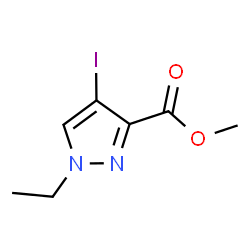 ChemSpider 2D Image | methyl 1-ethyl-4-iodopyrazole-3-carboxylate | C7H9IN2O2