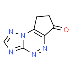 ChemSpider 2D Image | 7,8-Dihydro-6H-cyclopenta[e][1,2,4]triazolo[5,1-c][1,2,4]triazin-6-one | C7H5N5O