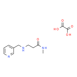 ChemSpider 2D Image | N-Methyl-N~3~-(3-pyridinylmethyl)-beta-alaninamide ethanedioate (1:1) | C12H17N3O5