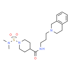ChemSpider 2D Image | N-[3-(3,4-Dihydro-2(1H)-isoquinolinyl)propyl]-1-(dimethylsulfamoyl)-4-piperidinecarboxamide | C20H32N4O3S
