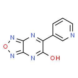 ChemSpider 2D Image | 6-(3-Pyridinyl)[1,2,5]oxadiazolo[3,4-b]pyrazin-5(3H)-one | C9H5N5O2