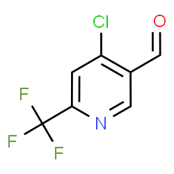 ChemSpider 2D Image | 4-Chloro-6-(trifluoromethyl)nicotinaldehyde | C7H3ClF3NO