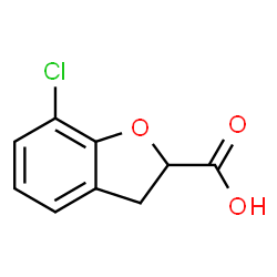 ChemSpider 2D Image | 7-Chloro-2,3-dihydrobenzofuran-2-carboxylic acid | C9H7ClO3