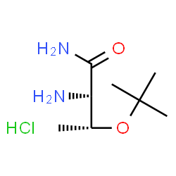 ChemSpider 2D Image | O-(2-Methyl-2-propanyl)-L-threoninamide hydrochloride (1:1) | C8H19ClN2O2