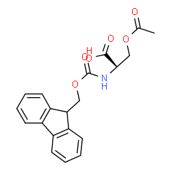 ChemSpider 2D Image | Fmoc-D-Ser(AC)-OH | C20H19NO6