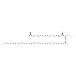 ChemSpider 2D Image | N-tetracosanoyl-15-methylhexadecasphing-4-enine | C41H81NO3