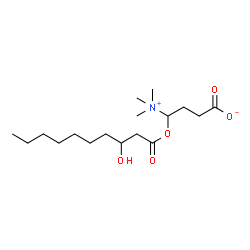 ChemSpider 2D Image | 3-hydroxydecanoylcarnitine | C17H33NO5