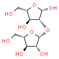 ChemSpider 2D Image | 2-O-beta-L-Arabinofuranosyl-beta-L-arabinofuranose | C10H18O9