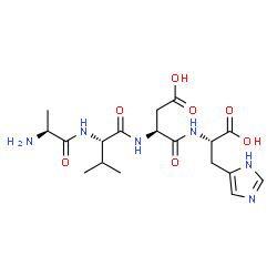 ChemSpider 2D Image | ala-val-asp-his | C18H28N6O7