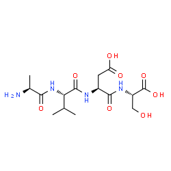 ChemSpider 2D Image | ala-val-asp-ser | C15H26N4O8