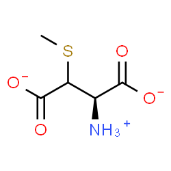 ChemSpider 2D Image | (2R)-2-Ammonio-3-(methylsulfanyl)succinate | C5H8NO4S