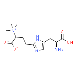 ChemSpider 2D Image | 2-[3-carboxylato-3-(trimethylammonio)propyl]-L-histidine | C13H22N4O4