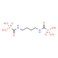 ChemSpider 2D Image | (1,4-Butanediyldicarbamoyl)bis(phosphonic acid) | C6H14N2O8P2