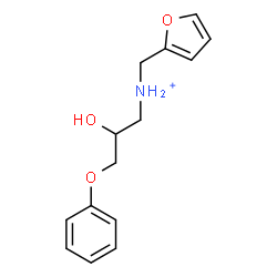 ChemSpider 2D Image | N-(2-Furylmethyl)-2-hydroxy-3-phenoxy-1-propanaminium | C14H18NO3
