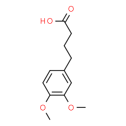 ChemSpider 2D Image | 4-(3,4-DIMETHOXYPHENYL)BUTYRIC ACID | C12H16O4