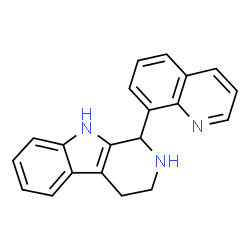 ChemSpider 2D Image | 1-(8-Quinolinyl)-2,3,4,9-tetrahydro-1H-beta-carboline | C20H17N3