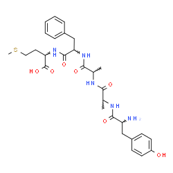ChemSpider 2D Image | Tyrosylalanylalanylphenylalanylmethionine | C29H39N5O7S