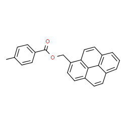 ChemSpider 2D Image | 1-Pyrenylmethyl 4-methylbenzoate | C25H18O2