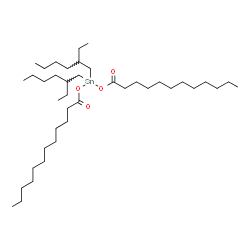 ChemSpider 2D Image | Bis(dodecanoyloxy)[bis(2-ethylhexyl)]stannane | C40H80O4Sn