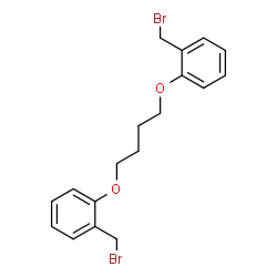 ChemSpider 2D Image | 1,1'-[1,4-Butanediylbis(oxy)]bis[2-(bromomethyl)benzene] | C18H20Br2O2