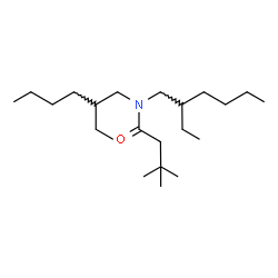 ChemSpider 2D Image | N,N-Bis(2-ethylhexyl)-3,3-dimethylbutanamide | C22H45NO
