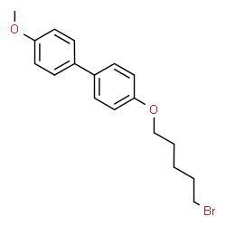 ChemSpider 2D Image | 4-[(5-Bromopentyl)oxy]-4'-methoxybiphenyl | C18H21BrO2