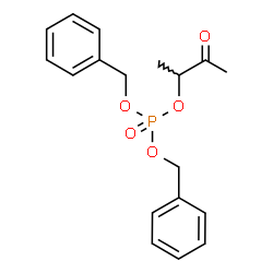 ChemSpider 2D Image | Dibenzyl 3-oxo-2-butanyl phosphate | C18H21O5P