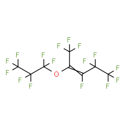 ChemSpider 2D Image | 1,1,1,3,4,4,5,5,5-Nonafluoro-2-(heptafluoropropoxy)-2-pentene | C8F16O