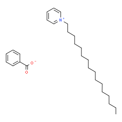 ChemSpider 2D Image | 1-Hexadecylpyridinium benzoate | C28H43NO2