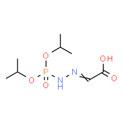 ChemSpider 2D Image | [(Diisopropoxyphosphoryl)hydrazono]acetic acid | C8H17N2O5P
