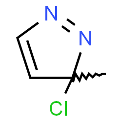 ChemSpider 2D Image | 3-Chloro-3-methyl-3H-pyrazole | C4H5ClN2