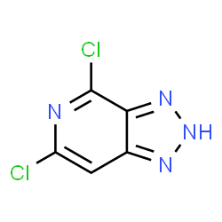 ChemSpider 2D Image | 4,6-Dichloro-2H-[1,2,3]triazolo[4,5-c]pyridine | C5H2Cl2N4