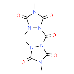 ChemSpider 2D Image | 1,1'-Carbonylbis(2,4-dimethyl-1,2,4-triazolidine-3,5-dione) | C9H12N6O5