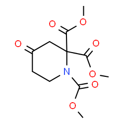 ChemSpider 2D Image | Trimethyl 4-oxo-1,2,2-piperidinetricarboxylate | C11H15NO7