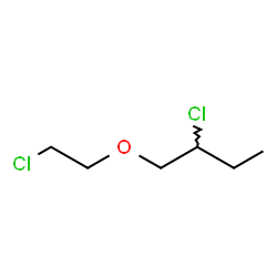 ChemSpider 2D Image | 2-Chloro-1-(2-chloroethoxy)butane | C6H12Cl2O