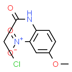 ChemSpider 2D Image | 2-CHLORO-4'-METHOXY-2'-NITROACETANILIDE | C9H9ClN2O4