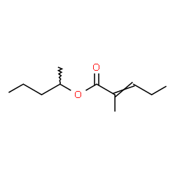 ChemSpider 2D Image | 2-Pentanyl 2-methyl-2-pentenoate | C11H20O2