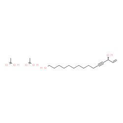 ChemSpider 2D Image | 14-Pentadecen-11-yne-1,13-diol - acetic acid (1:2) | C19H34O6