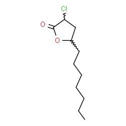 ChemSpider 2D Image | 3-Chloro-5-heptyldihydro-2(3H)-furanone | C11H19ClO2