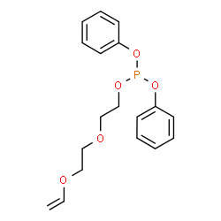ChemSpider 2D Image | Diphenyl 2-[2-(vinyloxy)ethoxy]ethyl phosphite | C18H21O5P