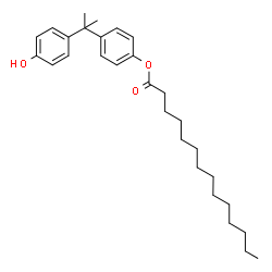 ChemSpider 2D Image | 4-[2-(4-Hydroxyphenyl)-2-propanyl]phenyl myristate | C29H42O3