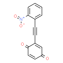 ChemSpider 2D Image | 2-[(2-Nitrophenyl)ethynyl]-1,4-benzoquinone | C14H7NO4