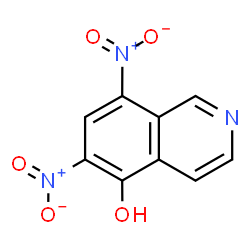 ChemSpider 2D Image | 6,8-Dinitro-5-isoquinolinol | C9H5N3O5