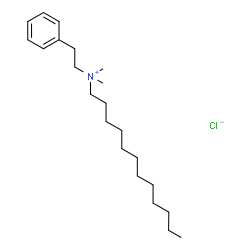ChemSpider 2D Image | N,N-Dimethyl-N-(2-phenylethyl)-1-dodecanaminium chloride | C22H40ClN