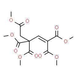 ChemSpider 2D Image | Pentamethyl 1-butene-1,1,3,3,4-pentacarboxylate | C14H18O10