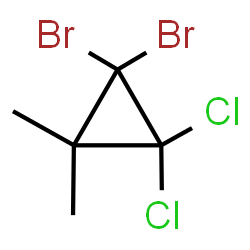ChemSpider 2D Image | 1,1-Dibromo-2,2-dichloro-3,3-dimethylcyclopropane | C5H6Br2Cl2