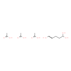 ChemSpider 2D Image | 4-Pentene-1,1,5-triol - acetic acid (1:3) | C11H22O9