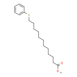 ChemSpider 2D Image | Methyl 12-(phenylsulfanyl)dodecanoate | C19H30O2S