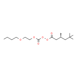 ChemSpider 2D Image | 1-{[(2-Butoxyethoxy)carbonyl]peroxy}-3,5,5-trimethyl-1-oxohexane | C16H30O6