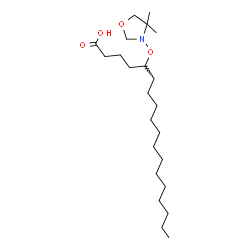 ChemSpider 2D Image | 5-[(4,4-Dimethyl-1,3-oxazolidin-3-yl)oxy]octadecanoic acid | C23H45NO4